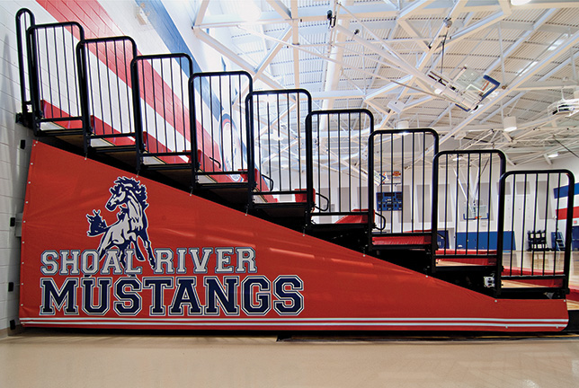 End Curtain Graphics for Bleachers