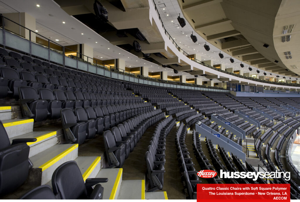 Caesars Superdome Stadium Seating by Hussey Seating Company