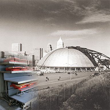 Pittsburgh Civic Center first telescopic platform