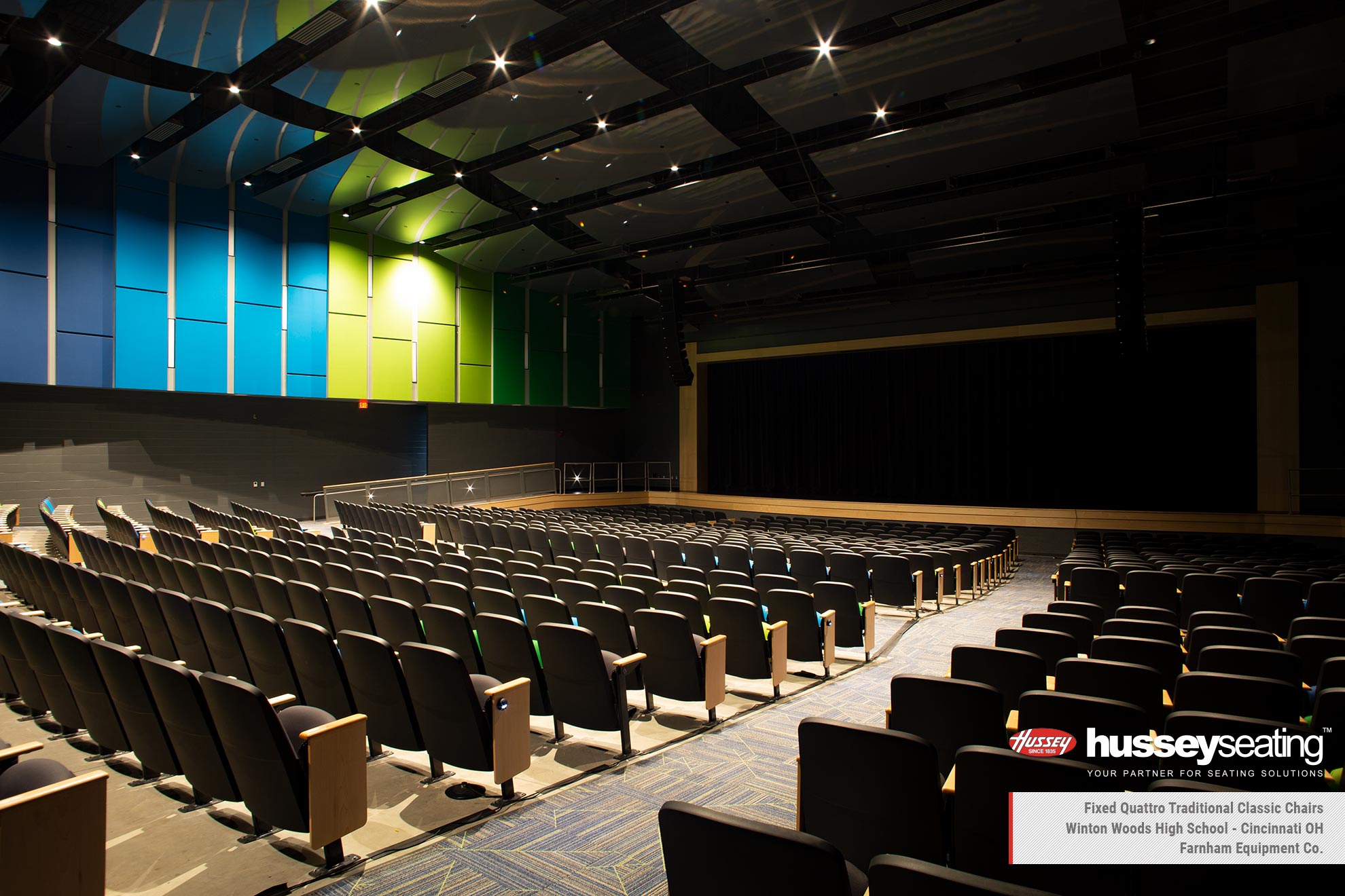Winton Wood Auditorium Seating - Hussey Seating Company