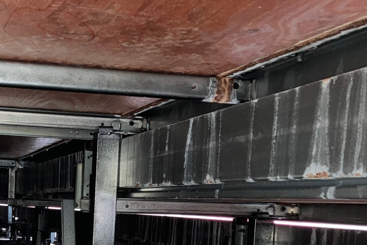 Rusted Understructure and Support Beams